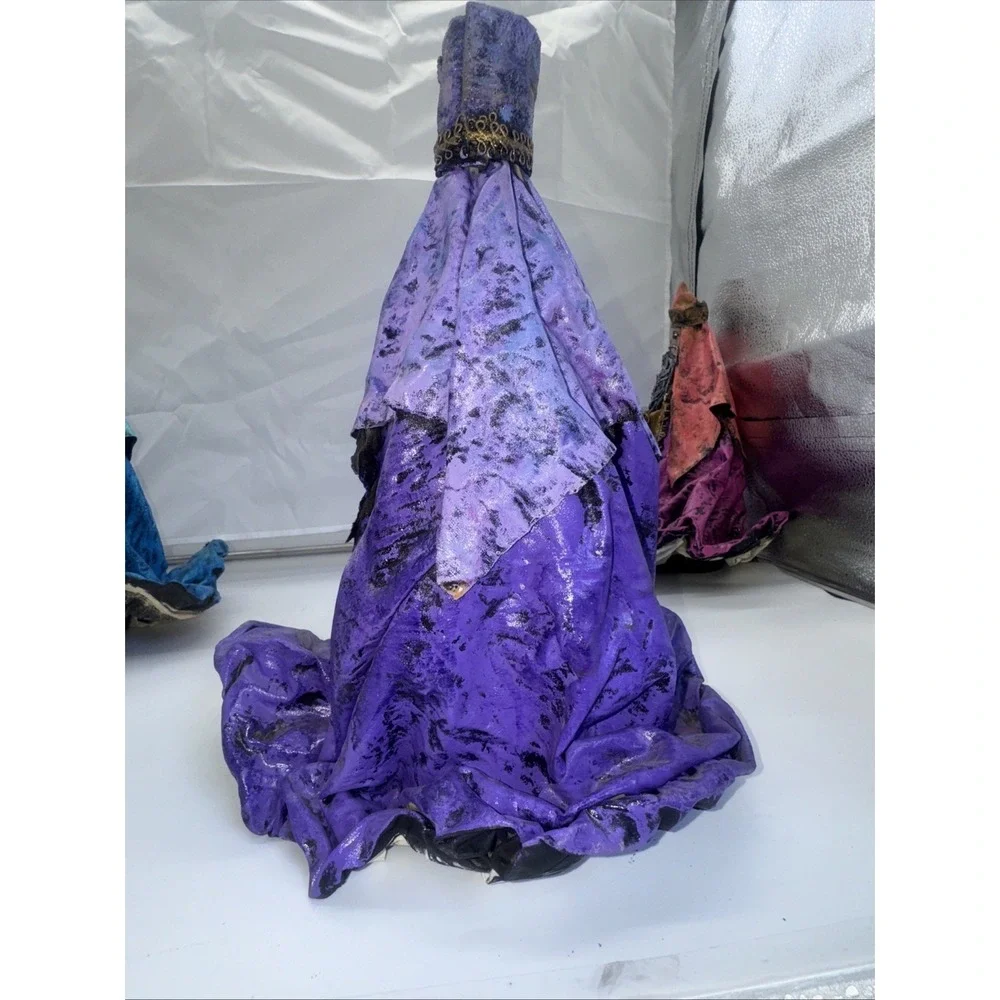 3 Wise Men Handmade Paper Mache Folk‎ Art Jewels Christmas 3 Kings Textured 12